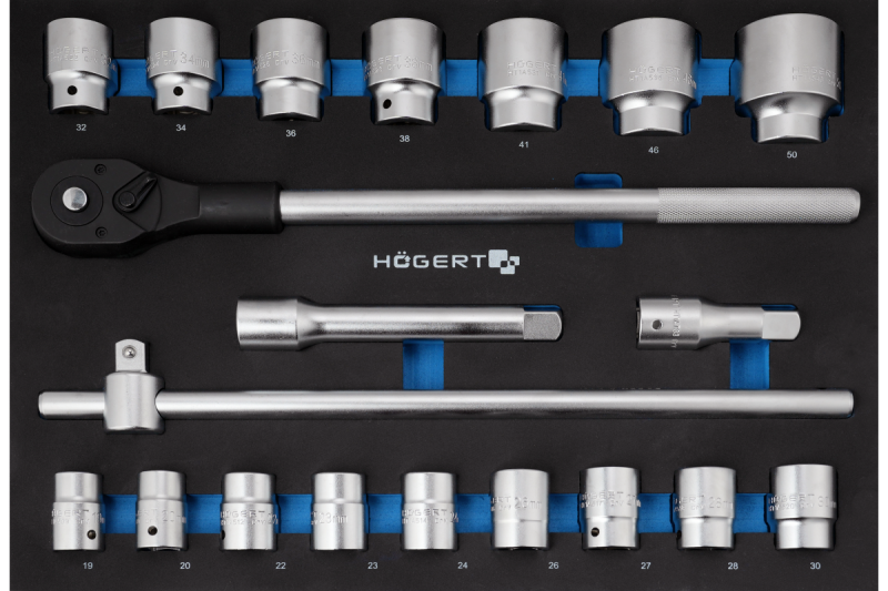 Zestaw narzędzi do trzaskania 3/4", 20 sztuk, wkładka EVA