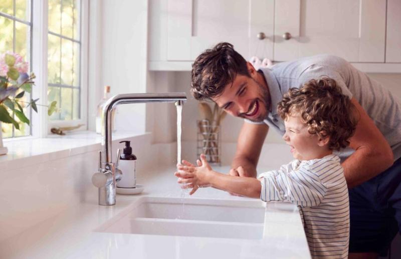 Graniteland Solo Granit czarny wapień zlewozmywak podwieszany 42x34 cm z korkiem ze stali nierdzewnej 1208970606.