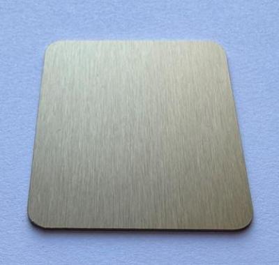 Próbka koloru Pure.Sink PVD ze stali nierdzewnej szczotkowane złoto 1208970650