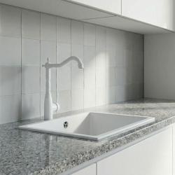 Graniteland Verve klasyczna nostalgiczna Bateria kuchenna biała 1208970653