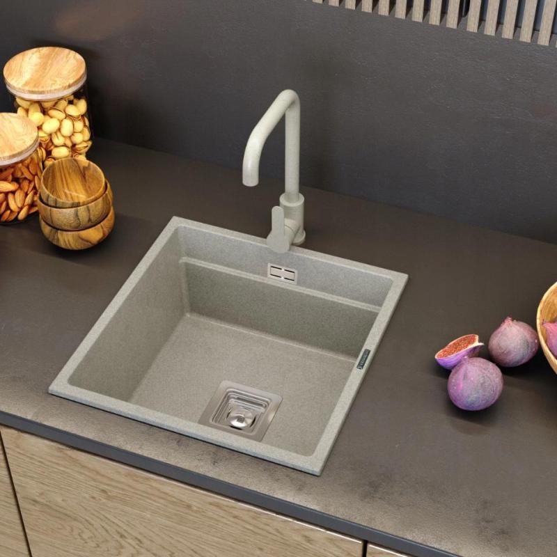 Graniteland Stellar Baterie kuchenna Beżowy piasek z obrotową wylewką 1208970672