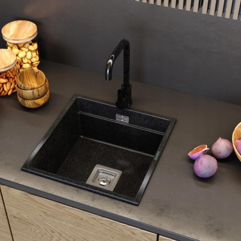 Granitland Stellar Kuchenny kran z wyglądem twardego kamienia z obrotową wylewką 12089706734