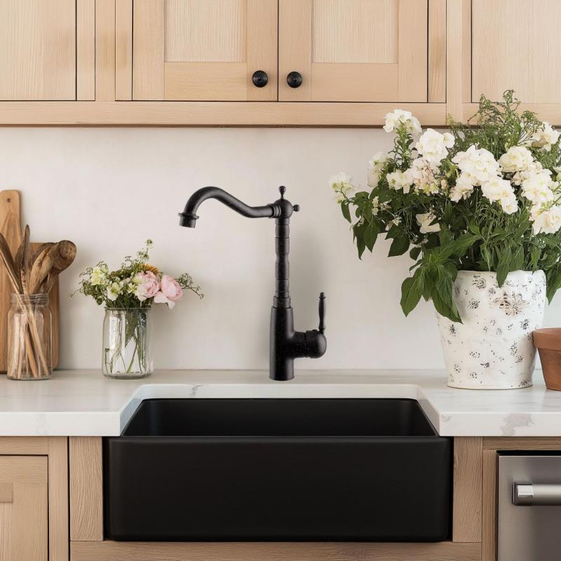 Graniteland Verve Bateria kuchenna wyglądem przypominająca wapień z obrotową wylewką 1208970701