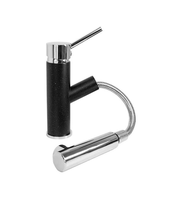 Graniteland Ceres Bateria Kuchenna Wygląd Kamienia Twardego z Wysuwaną Wylewką i Dwufunkcyjną Rączką Natrysku 1208970706