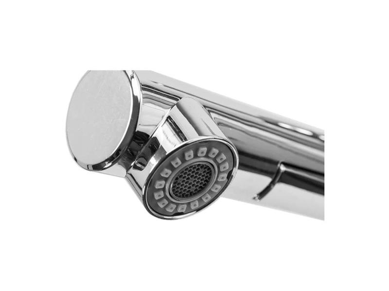 Graniteland Ceres Bateria kuchenna biała z wyciąganą wylewką i dwufunkcyjną rączką prysznicową 1208970709