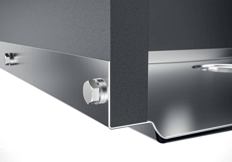 Foster Phantom Base RVS Podstawa Blat Roboczy Zlew 50x40cm do Wbudowania w Ceramikę, Kamień Naturalny i Powierzchnie Stałe o grubości 12mm 1208970720