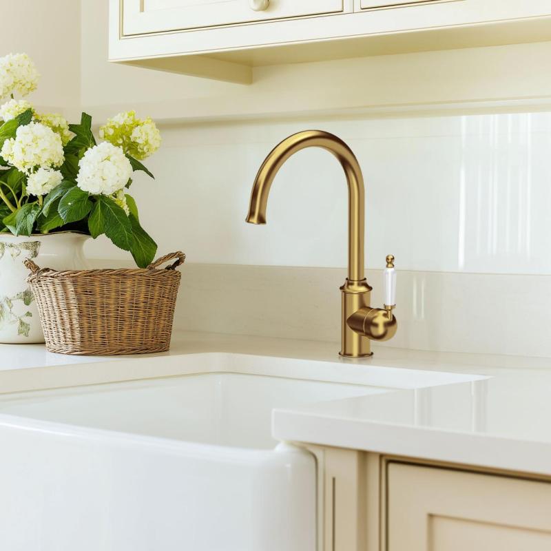 Ausmann Ceramic Mira Ceramiczna Biała Zlewozmywak - Podwieszany i Wpuszczany 590 x 458 mm z Korekiem ze Stali Nierdzewnej 1208970733