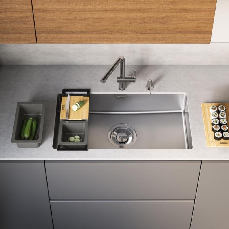 Franke Maris Quiet MQX 110.82 RVS Duży Zlew 820x424 mm Podbudowa 122.0694.476