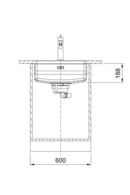 Franke Maris Quiet MQX 110.50 RVS Zlewozmywak 50x40 cm Podbudowa 122.0694.477