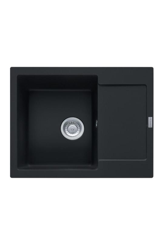 Franke Maris MRG 611-62 Fragranite Matowy Czarny Zlew 62 x 50 cm Montaż z Sekcją Odpływową 114.0628.964