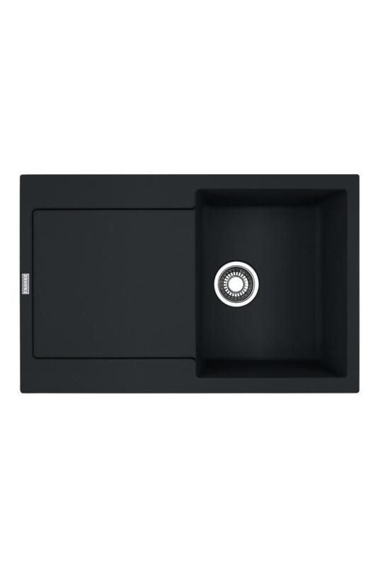 Franke Maris MRG 611-78 Fragranite Matowy Czarny Zlew 78 x 50 cm Montaż z Obszarem Odpływowym 114.0628.968