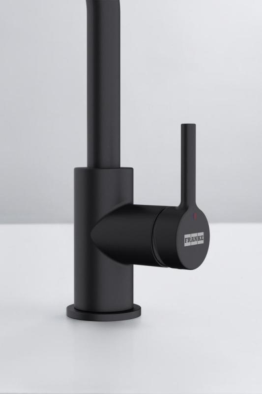 Franke Lina L Kran kuchenny ze skrętnym wylewem Stone grey 115.0728.480