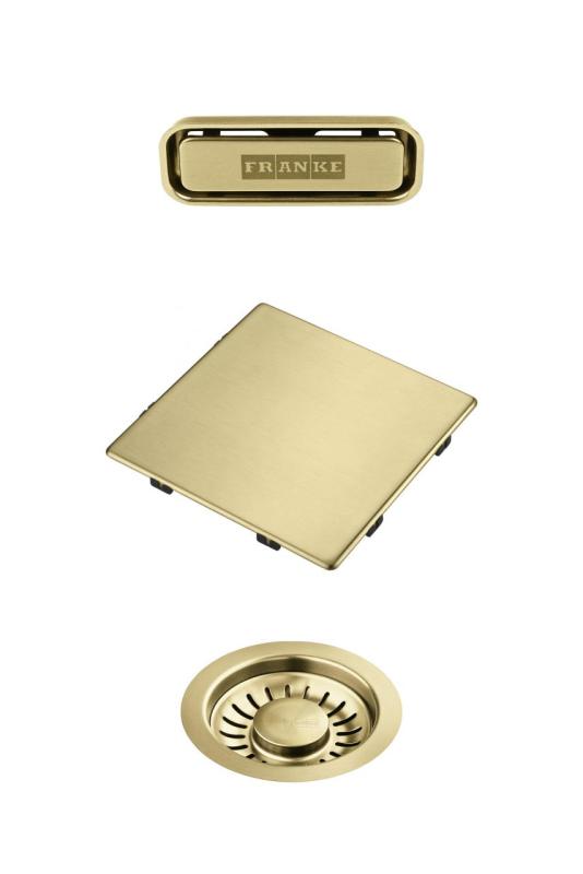 Franke Kubus 2.0 zestaw kolorów Zestaw odpływowy Złoty 1208970836