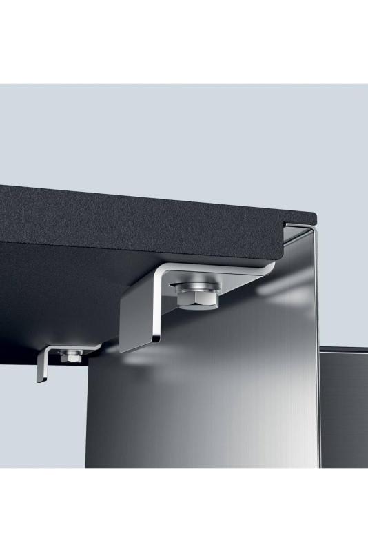 Foster Phantom Slimline RVS Zlew 40x40cm Podbudowa dla ceramicznych blatów kuchennych 1208971123