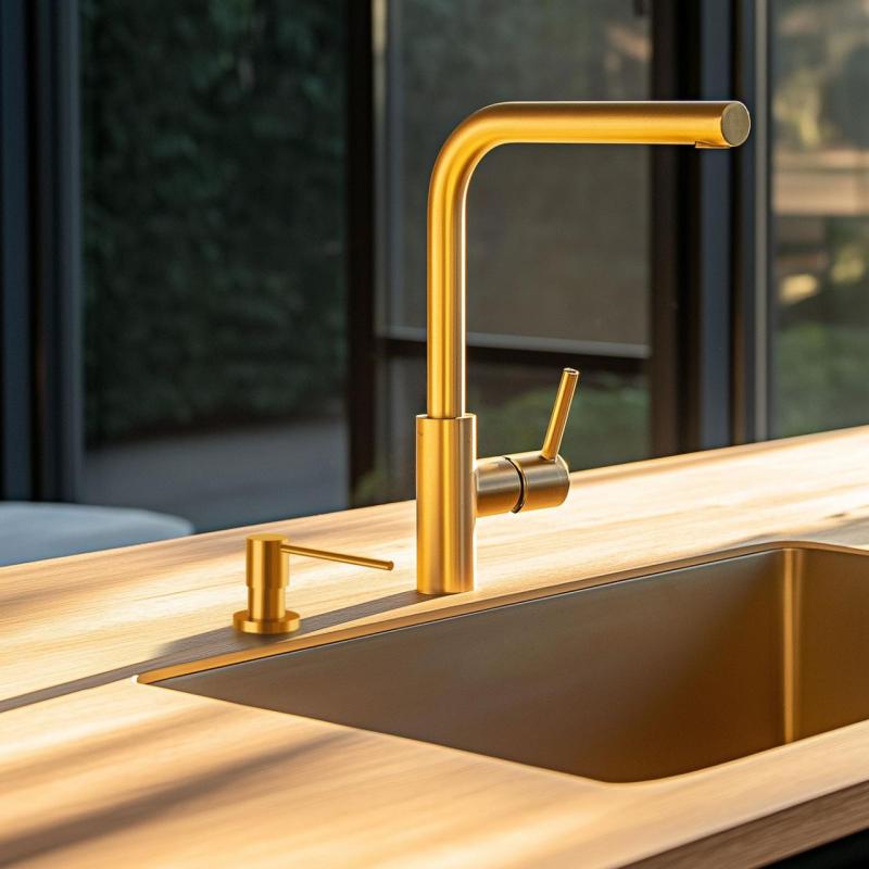 Ausmann Lirio Złoty Dozownik na Mydło do Montażu od Góry Możliwość Napełniania 1208971199