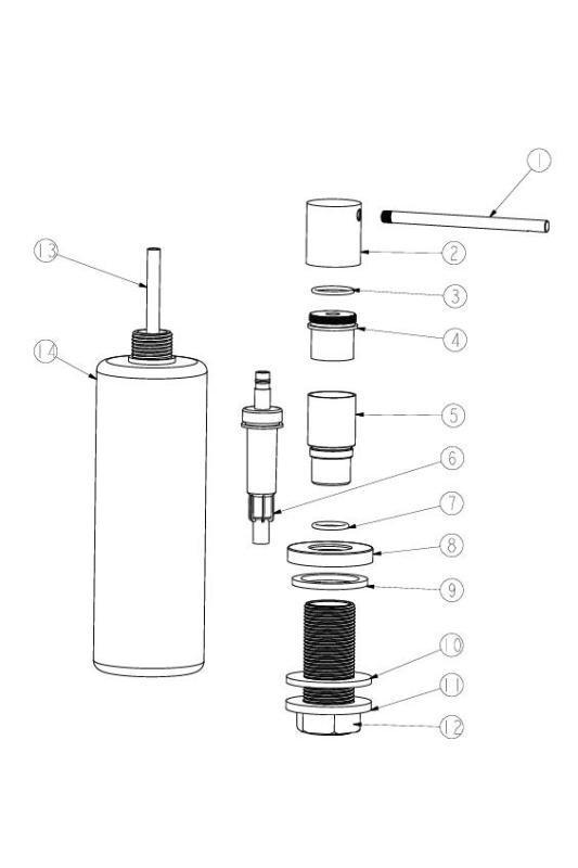 Ausmann Lirio Wbudowany Dozownik do Mydła Gun metal napełniany od góry 1208971201