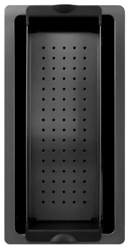 Pure.Sink Exclusivo Gun metal mały zlew 18x40 cm promień 10mm podbudowa, montaż płaski i nadbudowa PEX1840-61