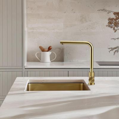 Pure.Sink Exclusivo Złoty zlew 34x40 cm 10mm promień montaż podtynkowy, montaż równoległy i montaż nawierzchniowy PEX3440-60