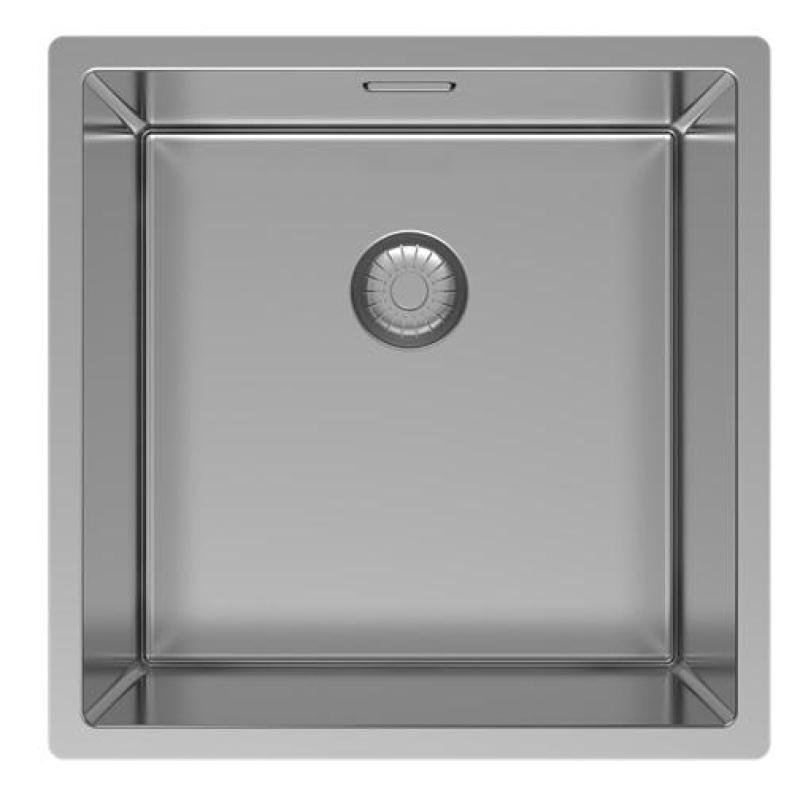 Pure.Sink Exclusivo RVS zlew 40x40 cm, promień 10mm, montaż podblatowy, równoległy i nadblatowy PEX4040-02
