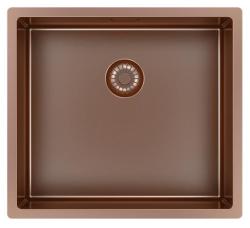 Pure.Sink Exclusivo Miedziany zlew 45x40 cm promień 10mm montaż podblatowy, równoległy i nadblatowy PEX4540-62
