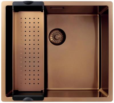 Pure.Sink Exclusivo Miedziany zlew 45x40 cm promień 10mm montaż podblatowy, równoległy i nadblatowy PEX4540-62