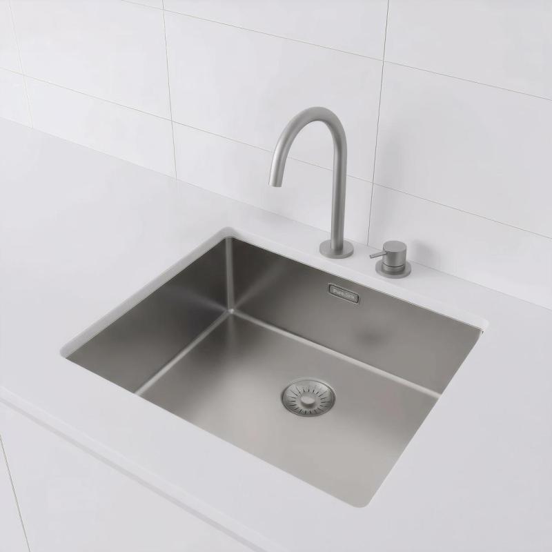 Pure.Sink Exclusivo RVS zlew 50x40 cm promień 10mm, montaż podblatowy, równoległy i montaż na wierzchu PEX5040-02