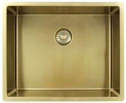 Pure.Sink Exclusivo Złoty zlew 50x40 cm promień 10mm podbudowa, montaż równoległy i nadbudowa PEX5040-60