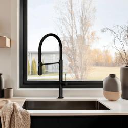 Pure.Sink Exclusivo Gun metal zlew 50x40 cm, promień 10mm, montaż podblatowy, równoległy i nadblatowy PEX5040-61
