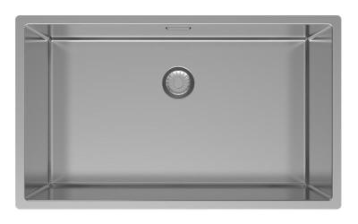 Pure.Sink Exclusivo duży zlew ze stali nierdzewnej 70x40 cm promień 10mm, montaż podblatowy, równoległy i nawierzchniowy PEX7040-02