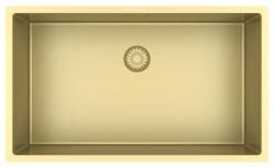 Pure.Sink Exclusivo duży złoty zlew 70x40 cm promień 10mm podbudowa, równoległa instalacja i nadbudowa PEX7040-60