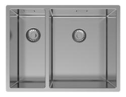 Pure.Sink Exclusivo RVS 1,5 półtora zlewozmywaka 18+34 cm 10mm promień PEX183440-02