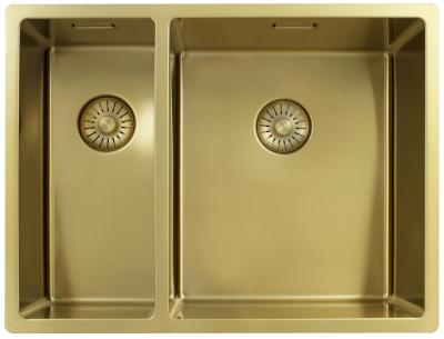 Pure.Sink Exclusivo Złoty 1,5 półtorakoma zlew 18+34 cm promień 10mm PEX183440-60