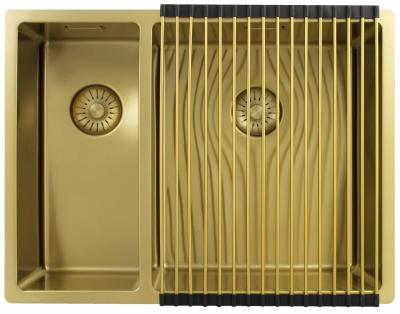 Pure.Sink Exclusivo Złoty 1,5 półtorakoma zlew 18+34 cm promień 10mm PEX183440-60