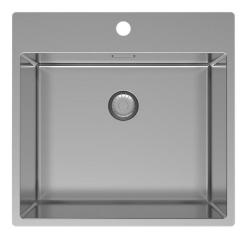 Pure.Sink Exclusivo RVS zlew 54x52cm Tapwing z otworem na kran 10mm promień PEX5040T-02