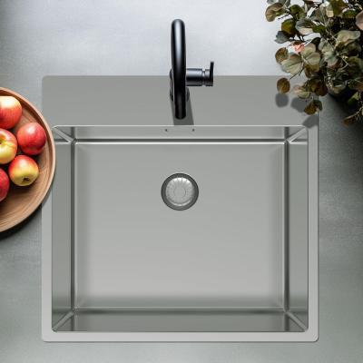 Pure.Sink Exclusivo RVS zlew 54x52cm Tapwing z otworem na kran 10mm promień PEX5040T-02