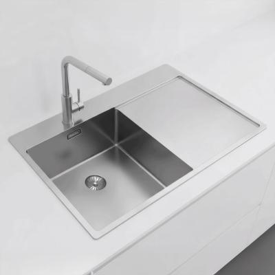 Pure.Sink Exclusivo RVS zlew z częścią ociekową 78x52 cm Tapwing po lewej stronie PEX4078LT-02