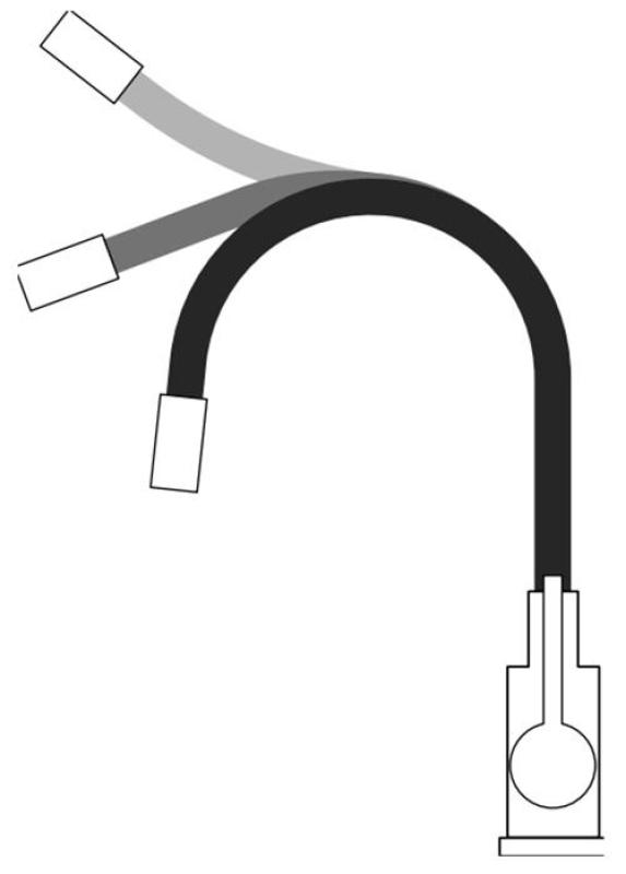 Quadri Bristol złoty kran kuchenny z elastycznym białym wylewem 1208971408