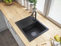 Graniteland Nex Granitowy wygląd zlewozmywaka z piaskowca Arduin z obszarem ociekającym 574x464 mm 1208971426