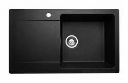 Graniteland Liri Granitowy Czarny zlew z obszarem ociekającym 765x448 mm 1208971438
