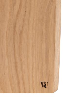 Woodsea Chop-Chop Oak S - Deska do krojenia z dębu 25x24cm z uchwytem ze skóry 1208971539