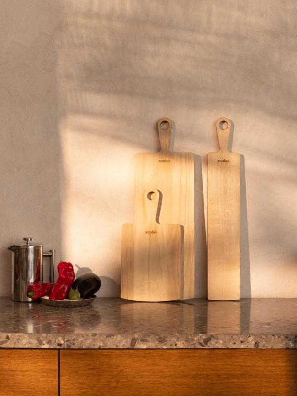 Woodsea Pine Natural - Deska do podawania z drewna klonowego 11x62 cm 1208971578