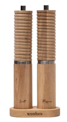 Woodsea Spice - Zestaw młynków do pieprzu i soli z dębowego drewna Ø5x28 cm 1208971597