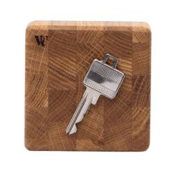 Woodsea End Grain Oak - Dębowy uchwyt na klucze 9x9 cm 1208971600