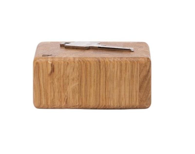 Woodsea End Grain Oak - Dębowy uchwyt na klucze 9x9 cm 1208971600