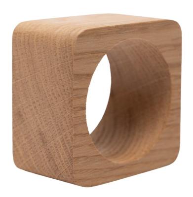 Pierścień na serwetki Woodsea Dąb - Dębowy pierścień na serwetki 5x5 cm 2 sztuki 1208971602