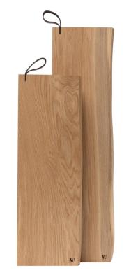 Woodsea Serving S - Dębowa Deska do Podawania 55x17 cm z skórzanym uchwytem 1208971615