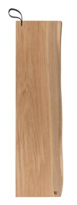 Woodsea Serving L - Dębowa deska do podawania 70x17 cm z uchwytem ze skóry 1208971616