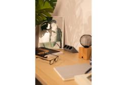 Gniazdo meblowe SOFITO, 2xSCHUKO, USB A+C, kabel 1,5 m, szary flock