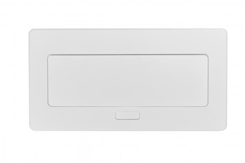 MULTISOFT Gniazdo Meblowe 2x Gniazdo z Uziemieniem, USB A+C, RJ45, Kabel Zasilający z Wtyczką, Białe