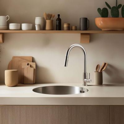 Pure.Sink Rondo RVS Okrągły Zlew montaż płaski, podtynkowy i nakładany 38 cm PRN38-02